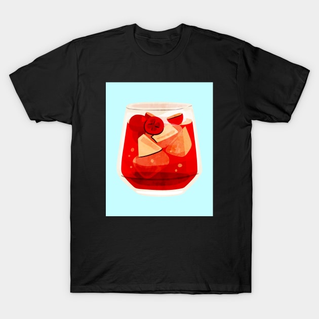Cranberry Juice T-Shirt by TANSHAMAYA
